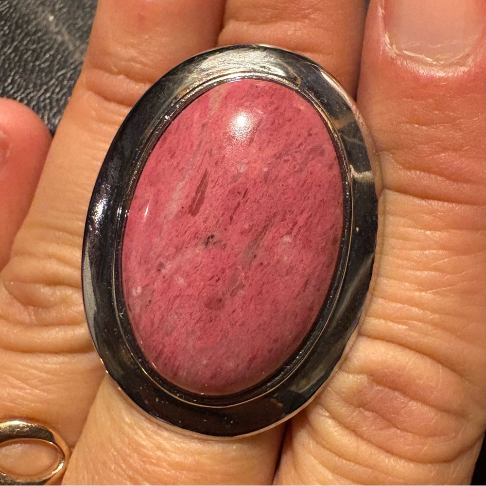 Juno Ring in Rhodonite evil pawn jewelry